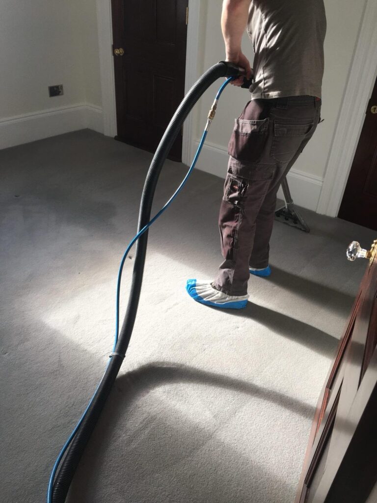carpet cleaning in a home 